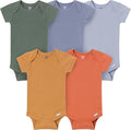 Gerber Baby Boys & Girls 5-Pack Solid Onesies Bodysuits by Gerber
