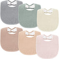Susurration Muslin Baby Drool Bibs 6Pack Soft Square Adjustable Baby Bandana by Susurration