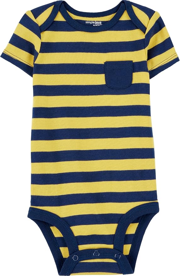 Simple Joys by Carter's Baby Boys 6-Pack Short-Sleeve Bodysuit - Image 3