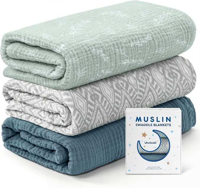 Unnivoll Muslin Swaddle Blankets by Unnivoll