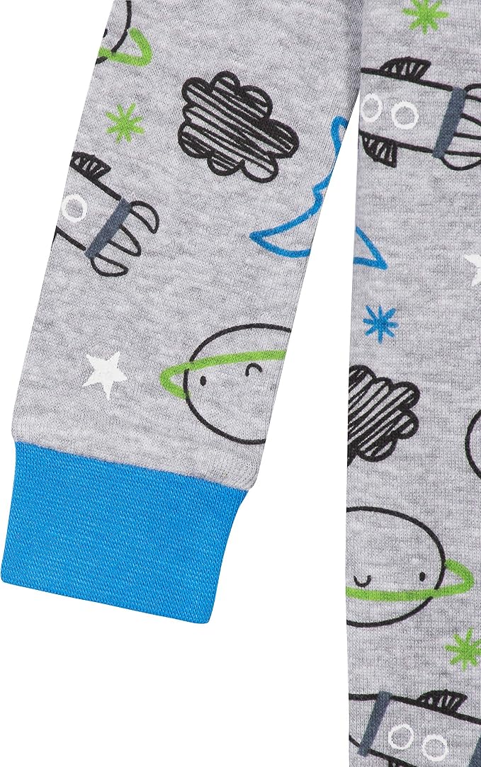Gerber Baby Boys 4-Pack Footed Pajamas - Image 12