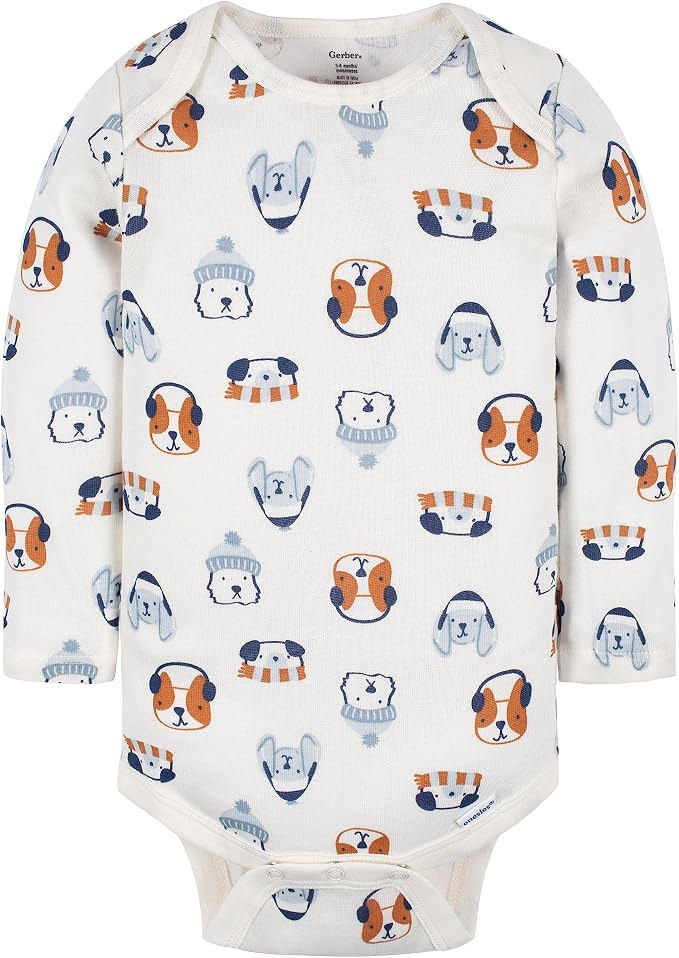 Gerber Baby Boys 6-Pack Long Sleeve Onesies Bodysuit - Image 5