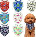 7 PCS Dinosaurs Dog Bandanas for Small Dogs Stitching Edge Dog Bandanas for by Bestwishforyou