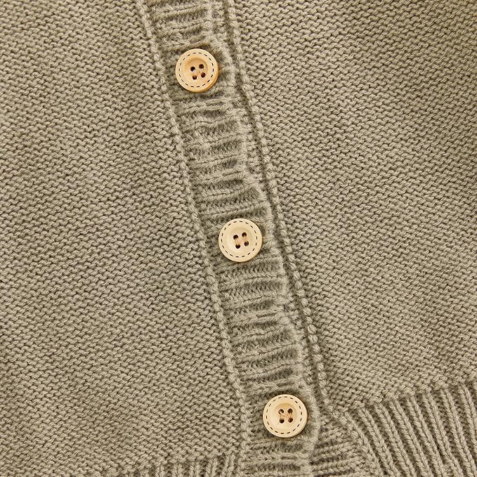 Baby Girl Cardigan Long Sleeve Button Up Sweater Toddler Girl Fall Outfits - Image 4