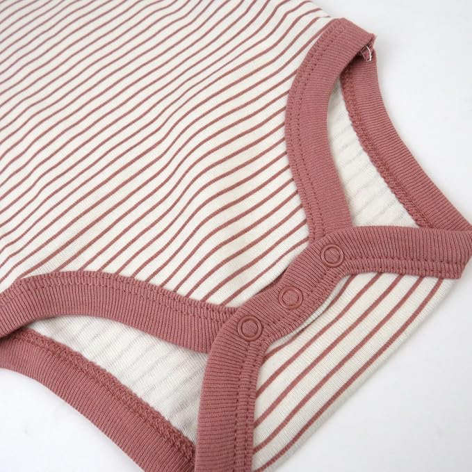 HonestBaby baby-girls 5-pack Short Sleeve Bodysuits One-piece 100% Organic - Image 3