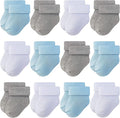RATIVE Newborn Baby Socks 0-6, 6-12 Months Terry Turn Cuff Socks by RATIVE
