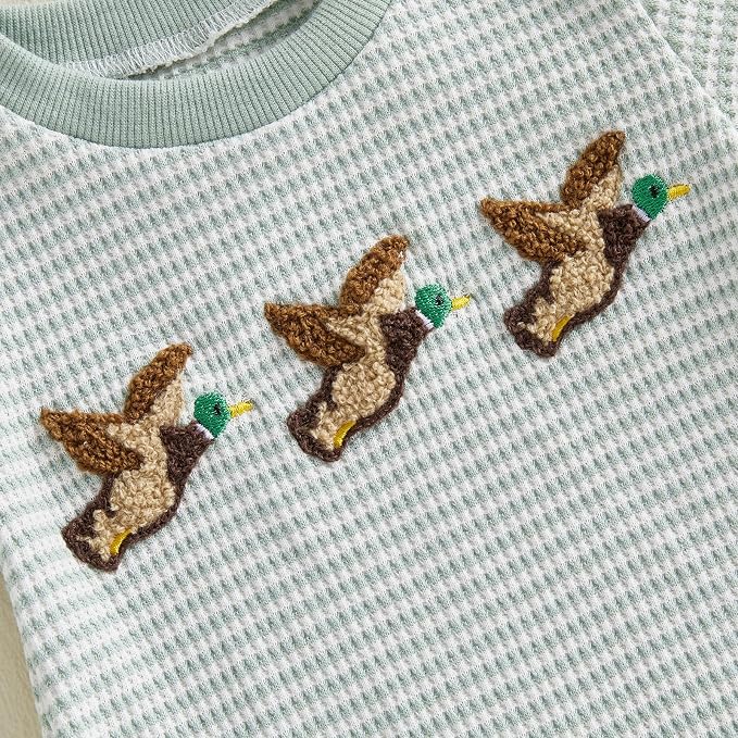 Newborn Baby Boy Girl Summer Clothes Funny Print Sweatshirt Romper Oversized - Image 5