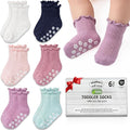 Organic Cotton Blend Ruffle Toddler Socks 6M-12M-2t-3t-4t-5t Gift by MothersChoice