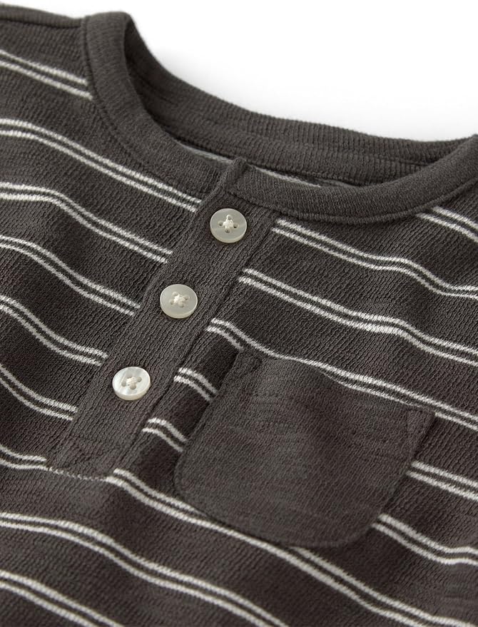 little planet by carter's Unisex Baby Waffle Knit Button-Front Jumpsuit made - Image 2