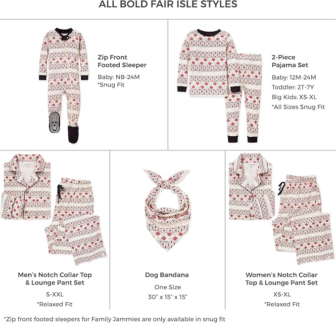Burt's Bees Baby Matching Family Jammies, Organic Cotton, Holiday Pajamas - Image 2