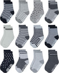 RATIVE Non Skid Anti Slip Crew Socks by RATIVE