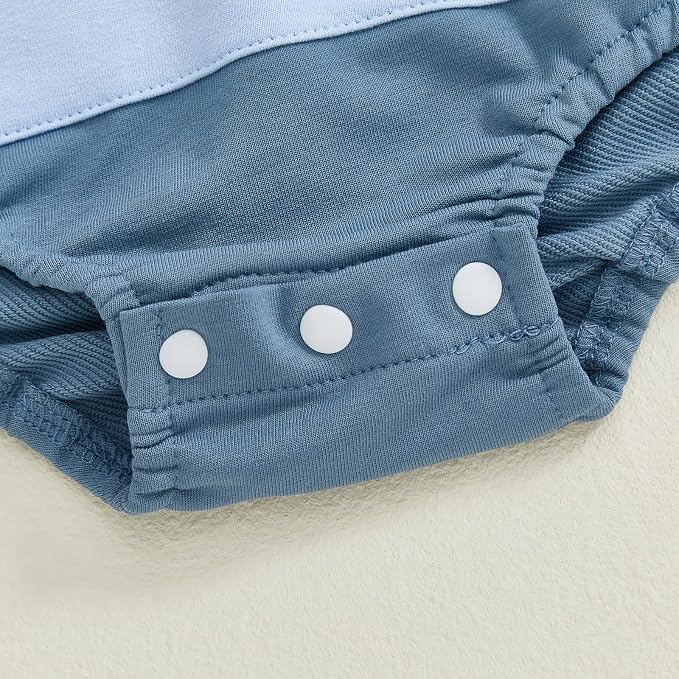 Thorn Tree Newborn Baby Boys Hooded Sweatshirt Long Sleeve Solid Romper Infant - Image 8