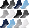 GRPSKCOS Non Slip Toddler Baby Socks 12 Pairs Anti Skid Ankle Socks by GRPSKCOS