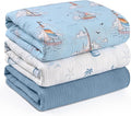 Muslin Swaddle Blankets for Newborn, 3 Pack Breathable Soft Receiving Blanket by LYRICHOMBABY
