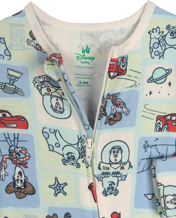 Disney Baby Boys' 2-Pack Footed One-Piece Sleep N' Play Newborn to Infant - Image 5