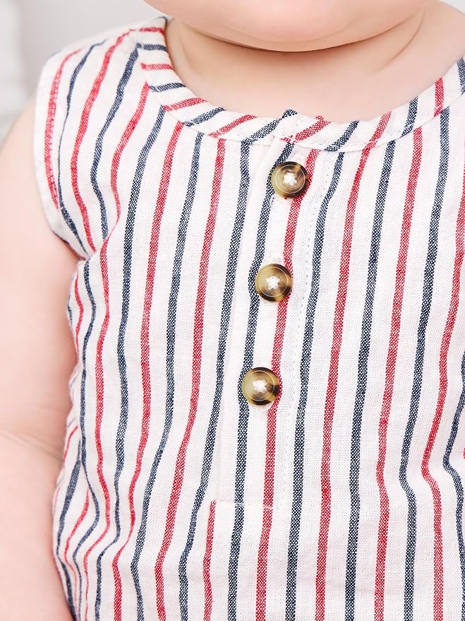 Simple Joys by Carter's Baby Boys' Button Rompers - Image 3