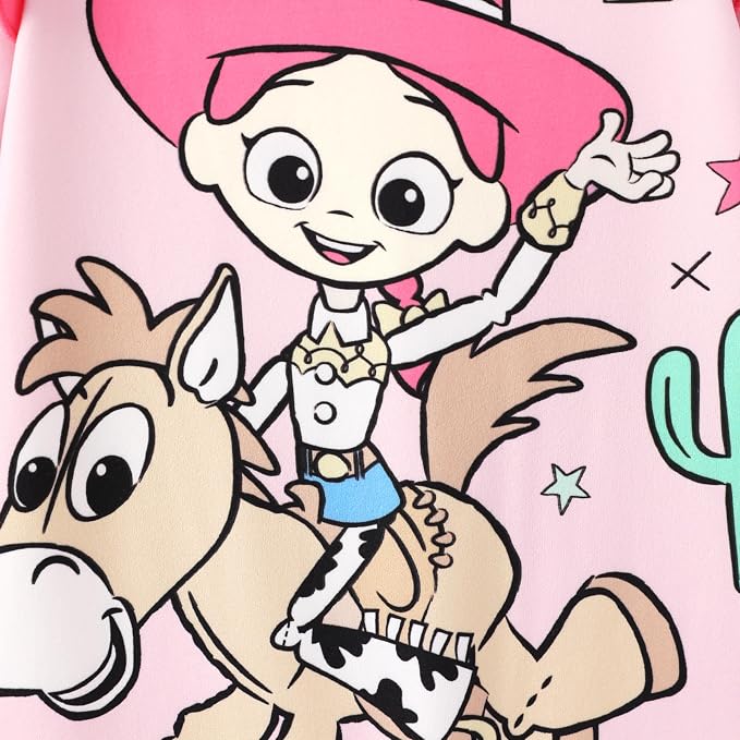 Disney Stitch Princess Minnie Winnie Marvel Baby Girls Ruffle Long Sleeve - Image 3