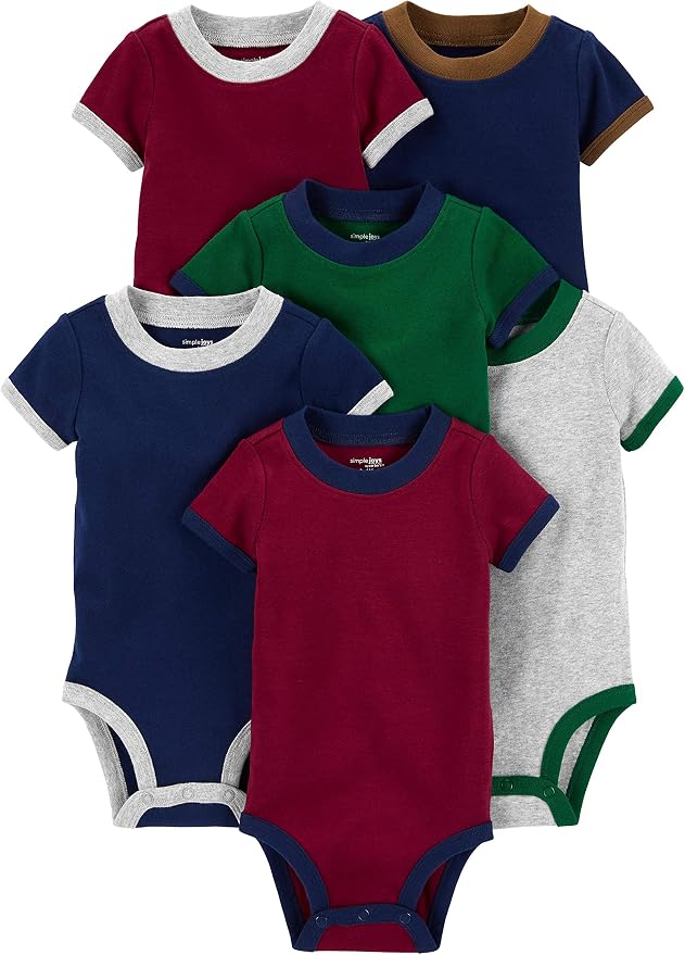 Simple Joys by Carter's Baby Boys 6-Pack Short-Sleeve Bodysuit by SimpleJoysbyCarters