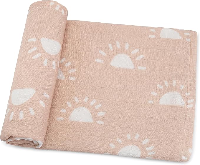 Comfy Cubs Muslin Swaddle Blankets Pack of 1, 47 x 47 Inch Soft Cotton Baby by ComfyCubs