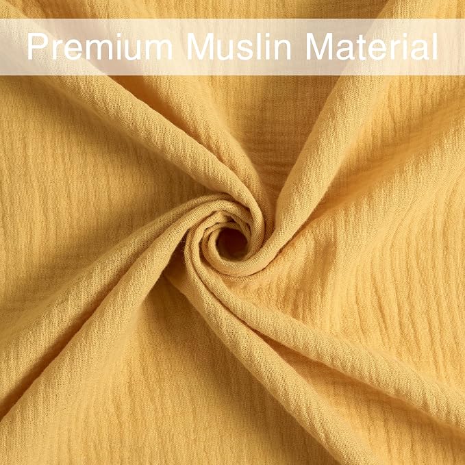 Meracorallo Muslin Swaddle Blanket, 100% Cotton Receiving Blanket - Image 5