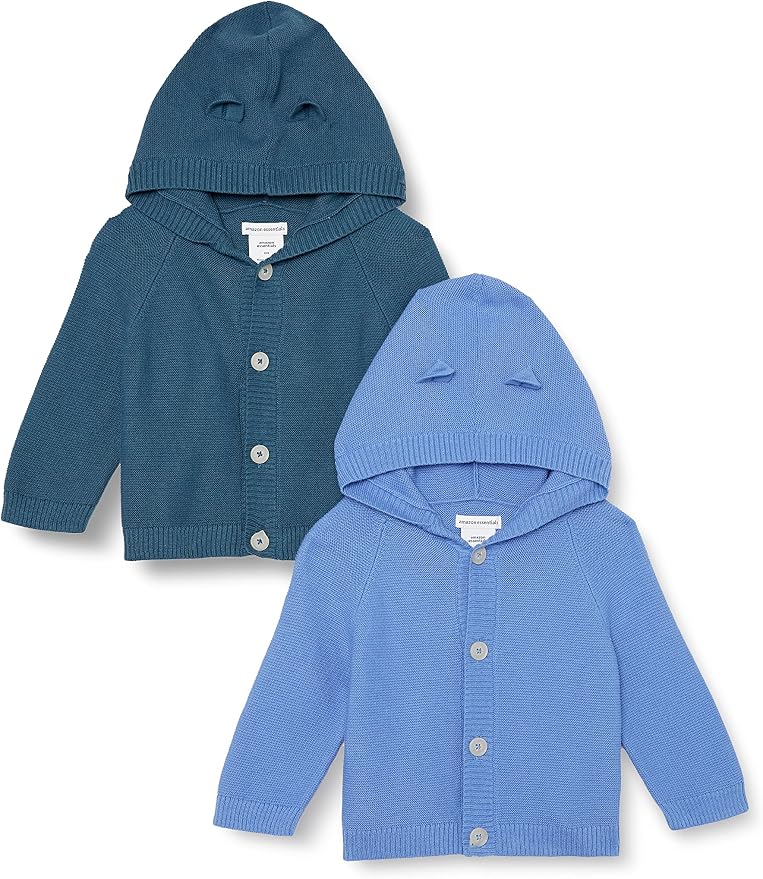 Amazon Essentials Unisex Babies' Long Sleeve Hooded Sweater by AmazonEssentials
