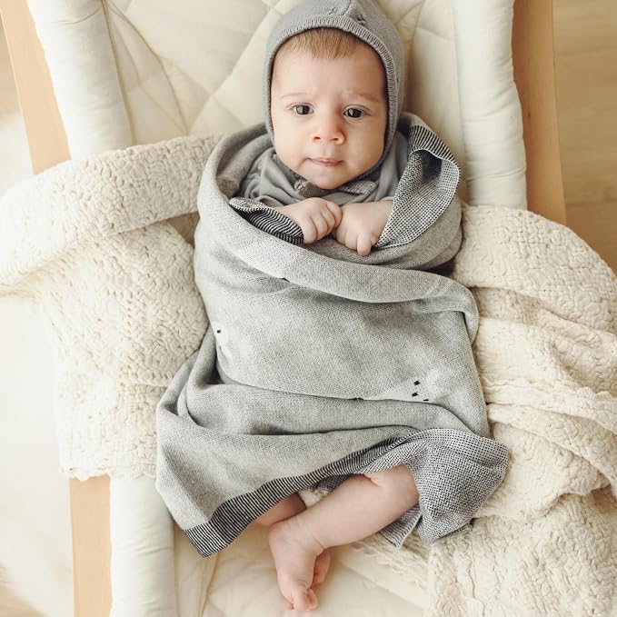 Knit Baby Swaddle Blanket - Image 6