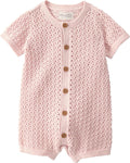 little planet by carter's Unisex Baby Waffle Knit Button-Front Jumpsuit made by LittlePlanet