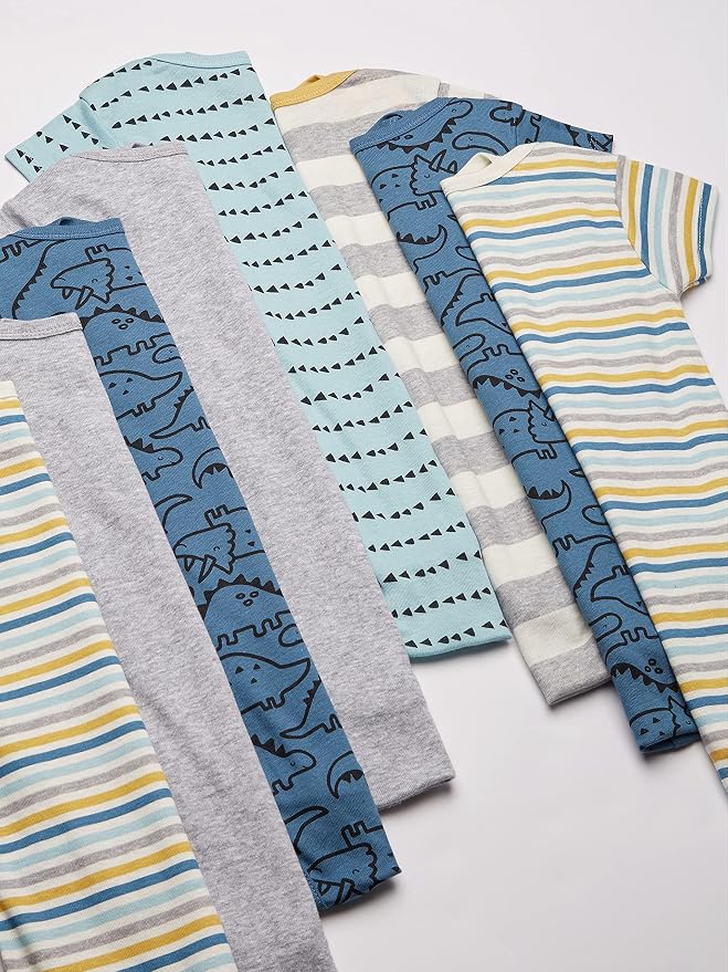 Gerber Baby Boys 8-Pack Short Sleeve Onesies Bodysuits - Image 5