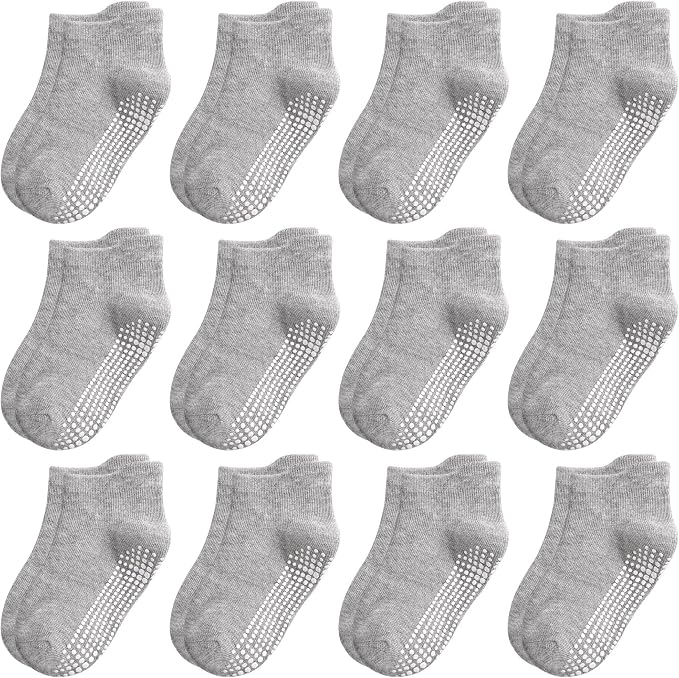 Tphon Non Slip Toddler Socks 12 Pairs Kids Grip Sock by TPHON