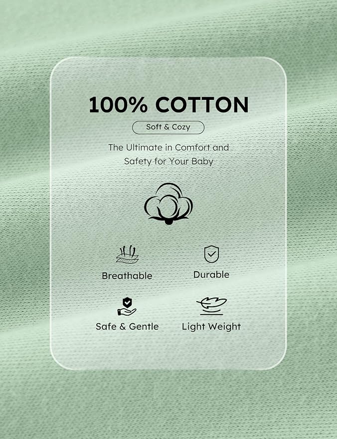 Yoofoss Baby Pajamas 100% Organic Cotton Baby Sleepers - Image 7