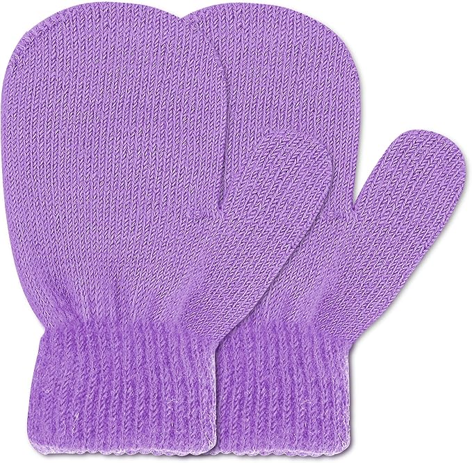UTTPLL Toddler Magic Stretch Gloves Mittens Multicolor Soft Knit Gloves Warm by UTTPLL