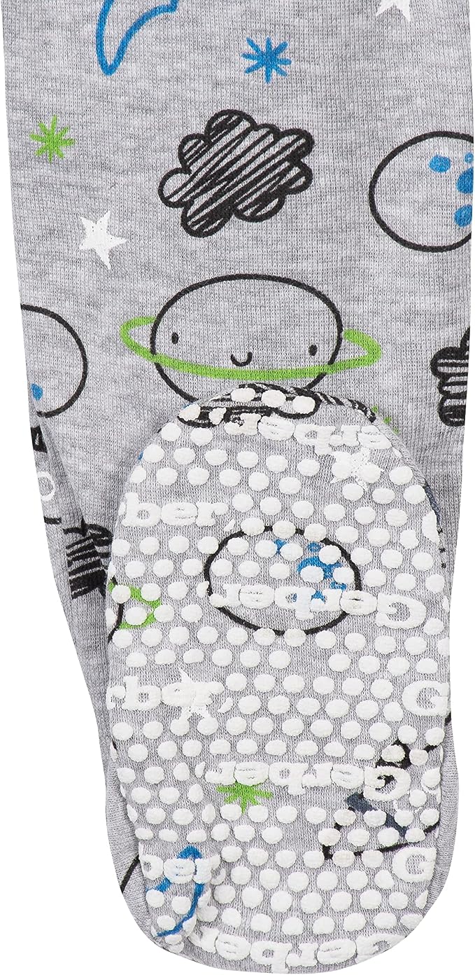 Gerber Baby Boys 4-Pack Footed Pajamas - Image 14