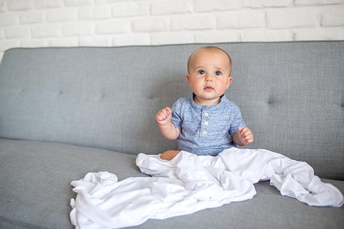 Copper Pearl Swaddle Blankets for Newborns | Soft Stretchy Receiving Blankets - Image 5