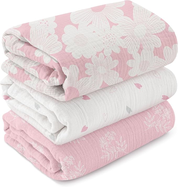 GLLQUEN BABY Muslin Swaddle Blankets by GLLQUENBABY