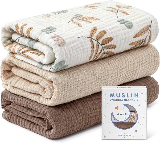Unnivoll Muslin Swaddle Blankets by Unnivoll