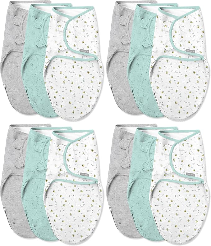 SwaddleMe by Ingenuity Easy Change Baby Swaddle in Size Small/Medium, 0-3 Months by SwaddleMe%C2%AE