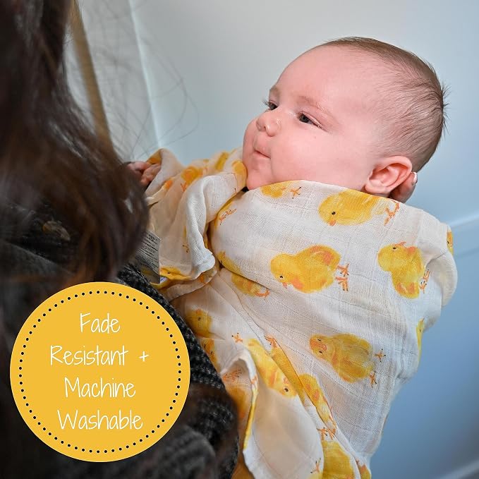 LollyBanks Baby Swaddle Blankets, 100% Organic Cotton Muslin Baby Blanket | 2 - Image 8