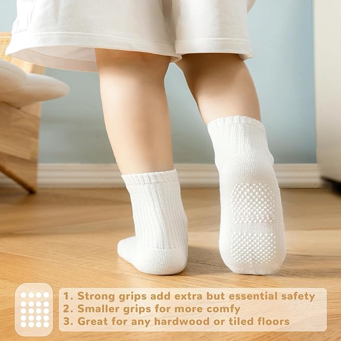 Toddler Grip Socks Non Slip Crew Socks Socks - Image 3