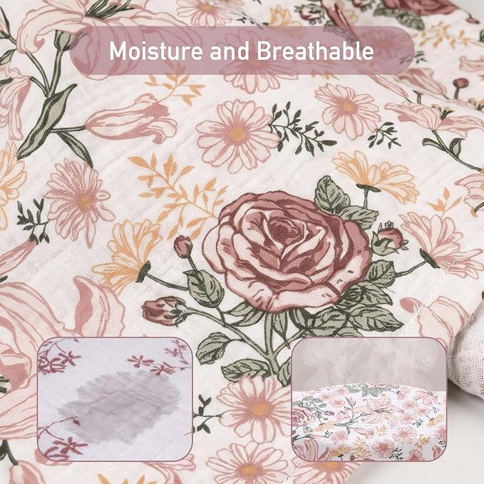 GLLQUEN BABY Muslin Swaddle Blankets - Image 3