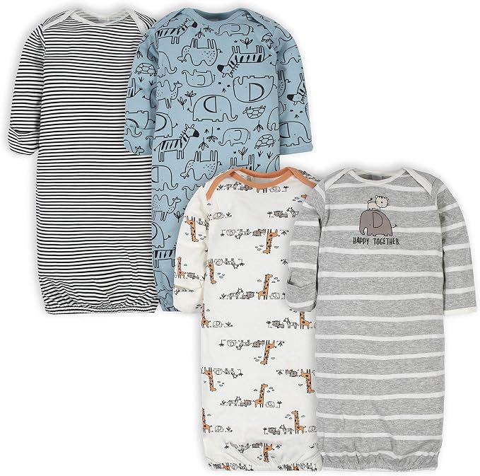 Gerber Baby Boys 4-Pack Sleeper Gown by Gerber