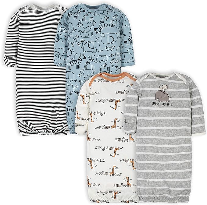 Gerber Baby Boys 4-Pack Sleeper Gown by Gerber