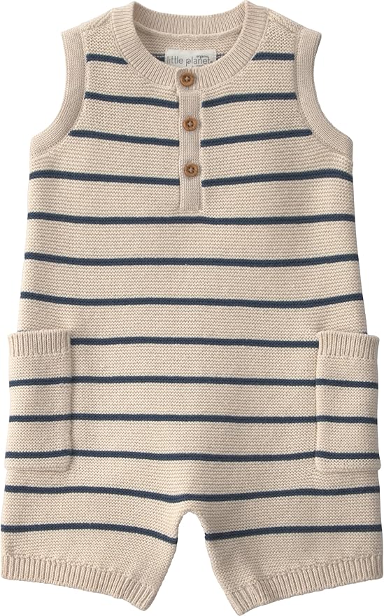 little planet by carter's Unisex Baby Waffle Knit Button-Front Jumpsuit made by LittlePlanet