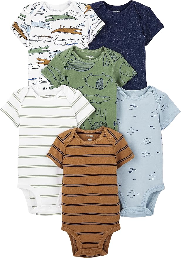 Simple Joys by Carter's Baby Boys 6-Pack Short-Sleeve Bodysuit by SimpleJoysbyCarters