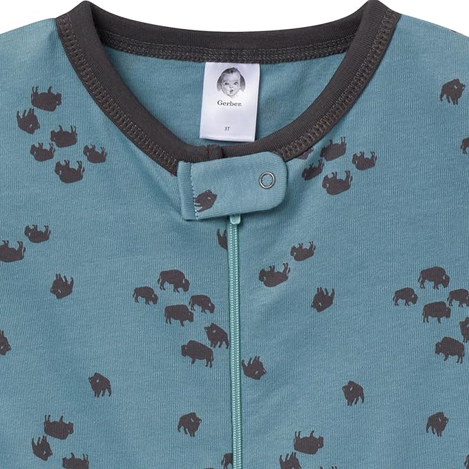 Gerber Baby Boys 3-Pack Snug Fit Footless One Piece Cotton Pajamas - Image 4