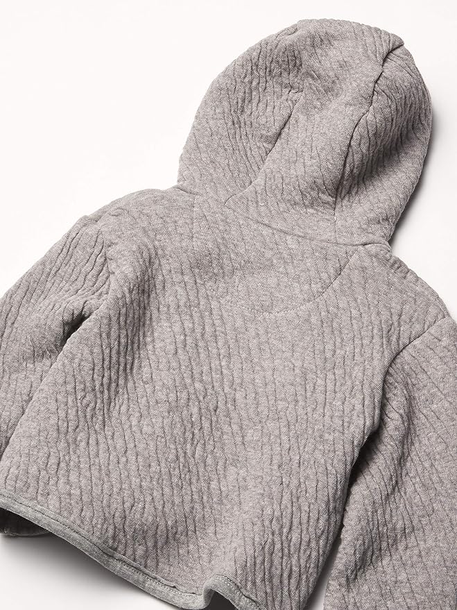 HonestBaby Matelasse Snap-Front Hooded Jacket Organic Cotton - Image 2
