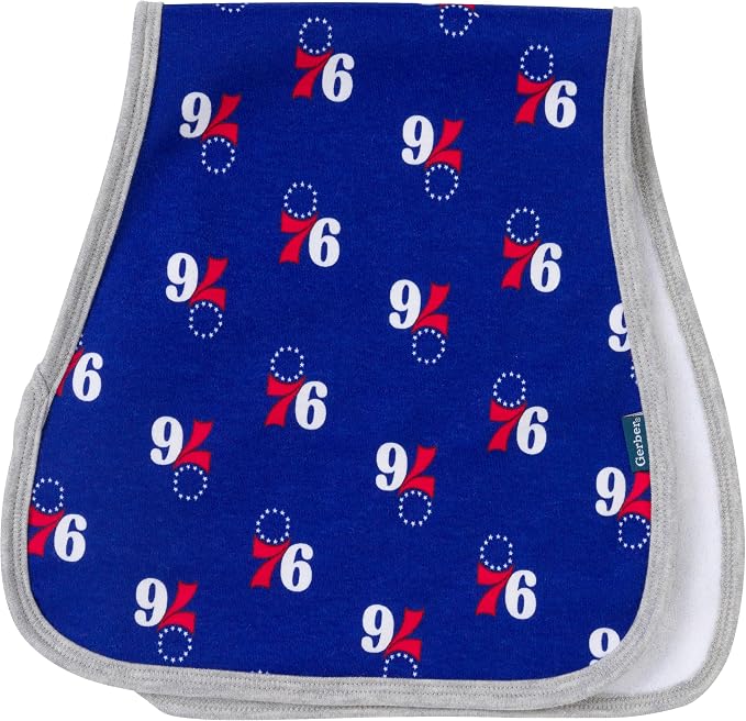 Gerber Baby NBA Bandana Bib and Burp Cloth Set - Image 5