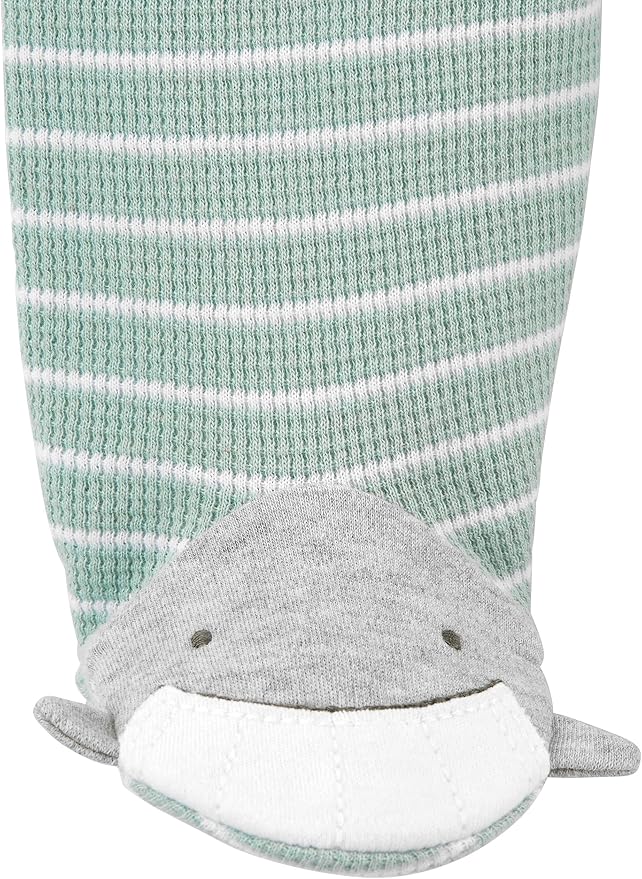 Simple Joys by Carter's Unisex Baby 2-way Zip Thermal Footed Sleep and Play - Image 5