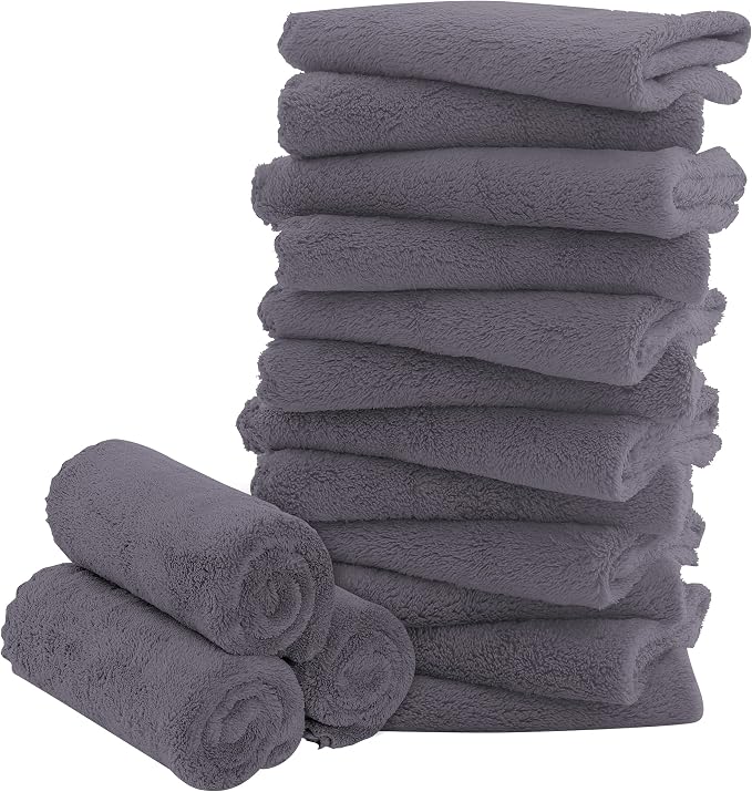 16 Pack Baby Washcloths by BAMBOOQUEEN