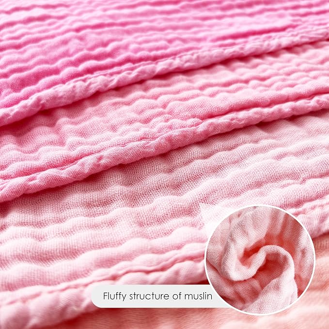 Baby Washcloths -100% Cotton Muslin Soft Baby Bath Wash Cloths and Absorbent - Image 5