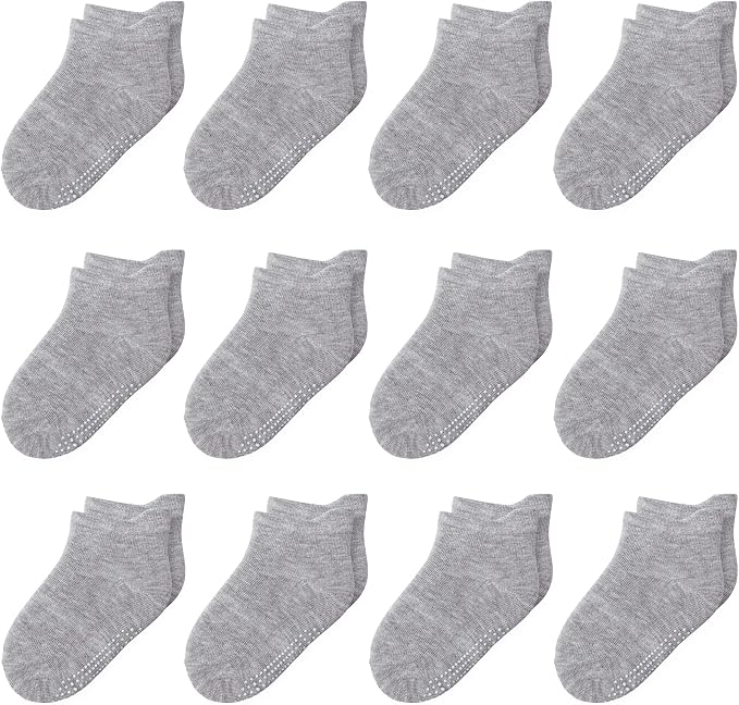 Toddler Non Slip Grip Ankle Socks by HYzgb